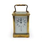 Rijtuigklok, Wekker - Antiek Messing - 1850-1900