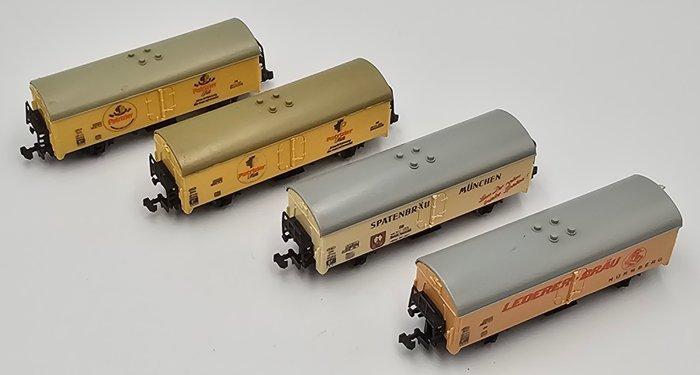 Lima N - Modeltrein goederenwagon (4) - Vier twee-assige, Hobby en Vrije tijd, Modeltreinen | N-Spoor