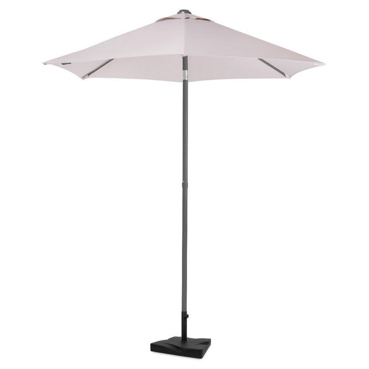 Parasol Torbole – Ø200cm – Premium Parasol -  Beige | Incl., Tuin en Terras, Parasols, Nieuw, Verzenden
