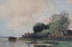 Ferdinand  Bernard Hoppe (1845-1922) - Langs de rivier, Antiek en Kunst