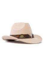 Cowboyhoed Beige Wolvilt Stier Lichtbruine Cowboy Western Ho, Ophalen of Verzenden, Nieuw