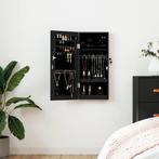 vidaXL Sieradenkast met spiegel wandgemonteerd 30x8,5x67 cm, Huis en Inrichting, Woonaccessoires | Spiegels, Verzenden, Nieuw