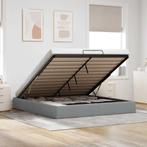 vidaXL Bedframe zonder matras 160x200 cm stof lichtgrijs, Verzenden, Nieuw