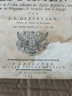 J. F. Ostervald - La Sainte Bible - 1762
