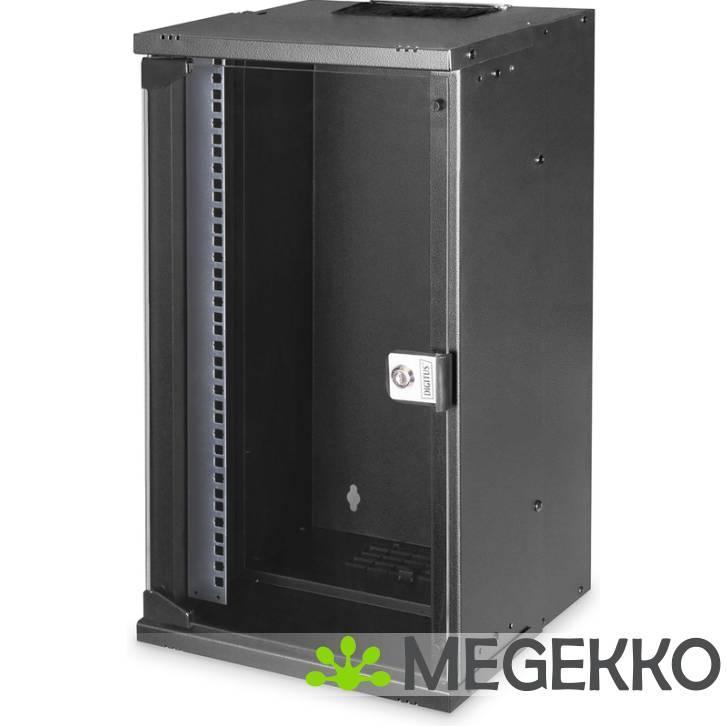 Digitus DN-49105 rack 12U Wandrek Zwart, Computers en Software, Computerbehuizingen, Nieuw, Verzenden