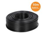 5 Aderige Kabel 5x0,50mm2 | Per 50 Meter, Ophalen of Verzenden, Nieuw