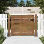 vidaXL Poort vierkant 105x105 cm cortenstaal, Tuin en Terras, Tuinpoorten, Verzenden, Nieuw