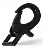 Musketonhaak met rechthoekige clip 22 en 25mm Zwart, Verzenden, Nieuw