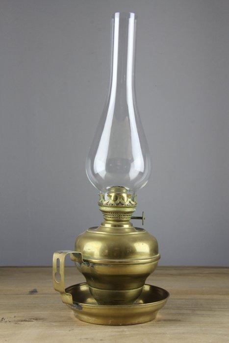 Lamp (3) - Glas, Katoen, Koper, Antiek en Kunst, Antiek | Overige Antiek