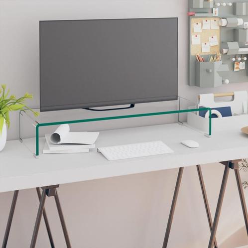 vidaXL Tv-meubel/monitorverhoger transparant 80x30x13 cm, Huis en Inrichting, Kasten |Televisiemeubels, Nieuw, Verzenden
