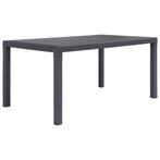 vidaXL Tuintafel 150x90x72 cm rattan-look kunststof bruin, Tuin en Terras, Tuintafels, Verzenden, Nieuw
