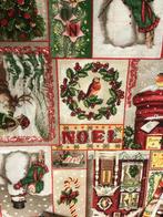 2 x 280 x 140 cm - Christmas patchwork theme fabric -