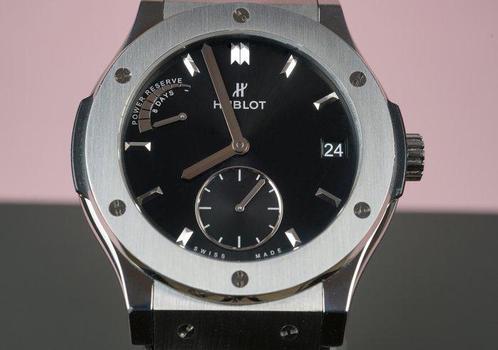 Hublot - Classic Fusion 8 days Power Reserve Titanium -, Handtassen en Accessoires, Horloges | Heren