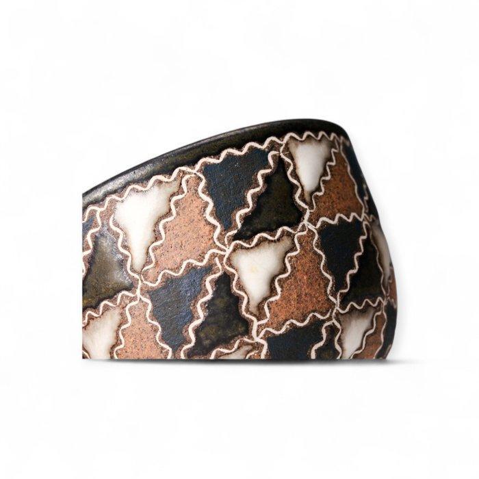 Mukoyama Fumiya diamanten patroon sakecup - hedendaags, Antiek en Kunst, Antiek | Overige Antiek