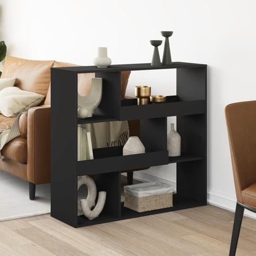 vidaXL Kamerscherm 100x33x94,5 cm bewerkt hout zwart, Maison & Meubles, Armoires | Bibliothèques, Envoi
