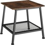 tectake Bijzettafel Bedford 45,5x45x47cm - Industrieel hout, Huis en Inrichting, Tafels | Bijzettafels, Verzenden, Nieuw