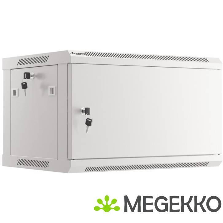 Lanberg WF01-6406-00S rack 6U Wandrek Grijs, Computers en Software, Computerbehuizingen, Nieuw, Verzenden