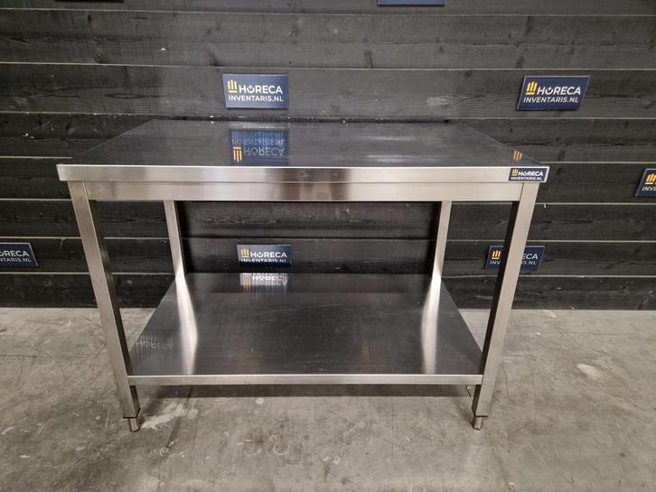 Werkbank | werktafel | RVS | 120cm, Zakelijke goederen, Horeca | Meubilair en Inrichting, Gebruikt