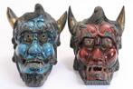 Mask - Rode Demonen Blauwe Demon - Hout
