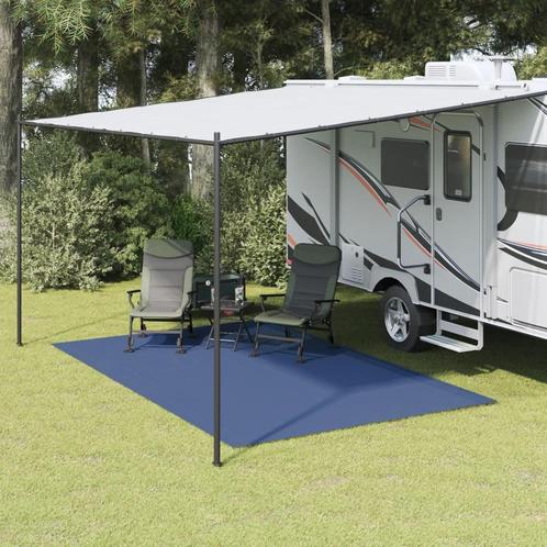 vidaXL Kampeerkleed 4x2,5 m blauw, Caravanes & Camping, Accessoires de tente, Envoi