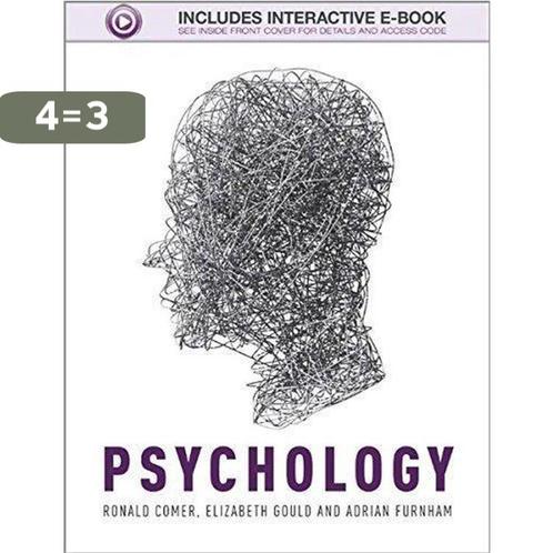 Psychology 9781119941262 Ronald Comer, Boeken, Taal | Engels, Gelezen, Verzenden