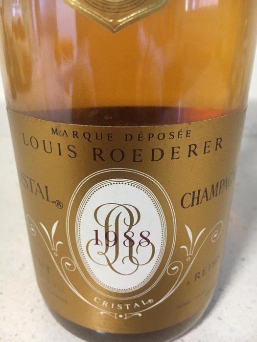 1988 Louis Roederer, Cristal - Champagne Brut, Champagne - 1, Verzamelen, Wijnen