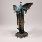 De Zet - Trumpet-Elephant (Bronze), Antiek en Kunst