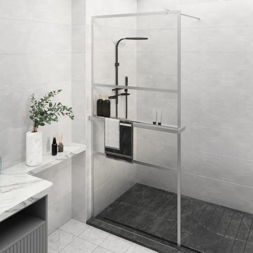 vidaXL Inloopdouchewand met schap 100x195 cm ESG-glas, Doe-het-zelf en Bouw, Sanitair, Nieuw, Verzenden