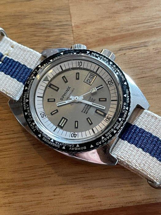 Sphinx - Dual-Crown Compressor GMT Watch - Zonder, Handtassen en Accessoires, Horloges | Heren