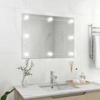 vidaXL Miroir mural sans cadre avec lampes LED, Verzenden