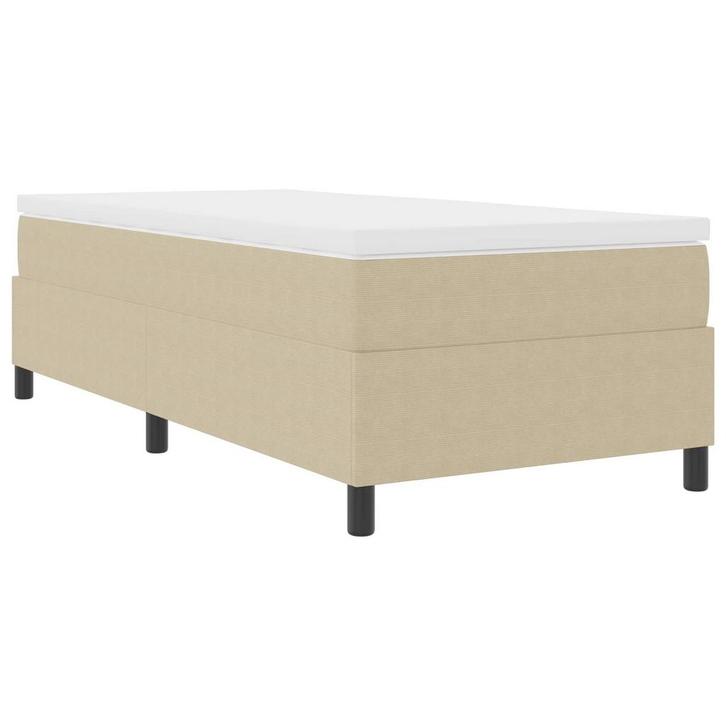 Boxspring 90x200 Katoen | Retour Deal | Slimme Koop Nu!, Huis en Inrichting, Slaapkamer | Bedden, 90 cm, Overige maten, Grijs