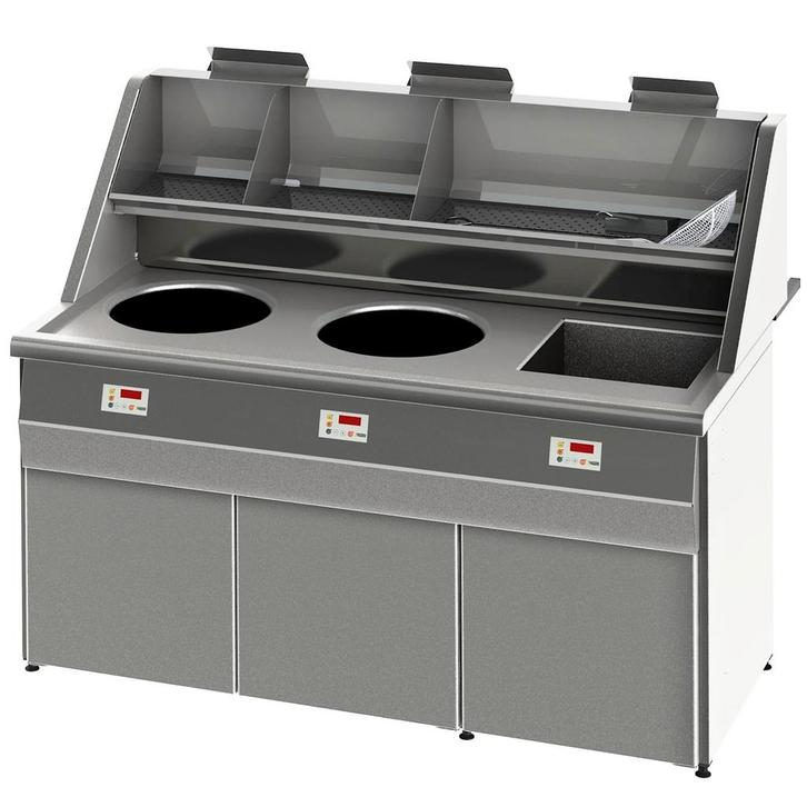 Friteuse | SANTANA | Propaangas | 13+18+18L | 49kW |, Zakelijke goederen, Horeca | Keukenapparatuur, Nieuw in verpakking, Verzenden