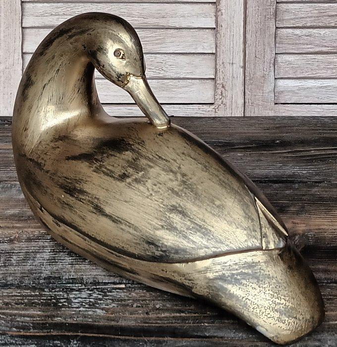 sculptuur, Grote Eend - Lok eend - 33 cm - Hout, Huis en Inrichting, Overige Huis en Inrichting