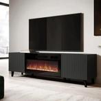 Tv-meubel Modern design met elektrische openhaard 181x42x50, Nieuw, Verzenden