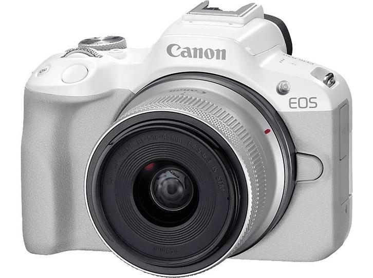 Canon -  Hybride Camera Eos R50 + Rf-s 18-45 Mm  - Wit, Audio, Tv en Foto, Fotocamera's Digitaal, Nieuw, Canon, Verzenden