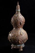 Vase - Cuivre, Vase avec un motif de courge, un