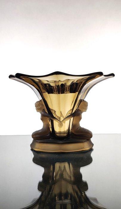 Walther & Sohne - Vaas -  Art deco vase Windsor zeldzaam met, Antiquités & Art, Antiquités | Verre & Cristal