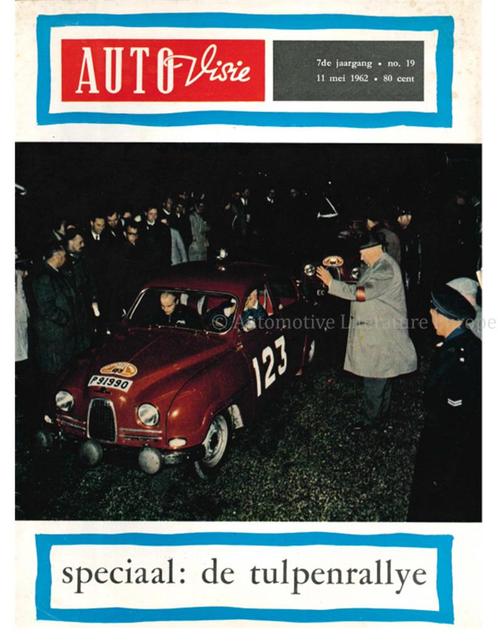 1962 AUTOVISIE MAGAZINE 19 NEDERLANDS, Livres, Autos | Brochures & Magazines, Enlèvement ou Envoi