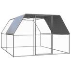 vidaXL Kippenhok 3x4x2 m gegalvaniseerd staal, Verzenden, Nieuw