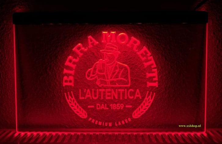 Birra Moretti bier neon bord lamp LED verlichting reclame li, Maison & Meubles, Lampes | Autre, Envoi