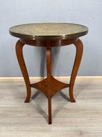 Bijzettafel - Hout, Koper - Rokerstafel, Antiek en Kunst