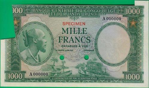 Belgisch-Congo. - 1000 Francs - ND (1953-55) - Pick 29cts, Postzegels en Munten, Munten | Nederland