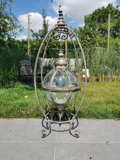 Lantaarn - Glas, IJzer, Metaal, Antiek en Kunst, Kunst | Designobjecten