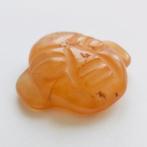 Oud Tibetaans of Nepalese Honingagaat Deity Head Bead, Antiek en Kunst