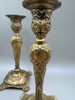 Kaarsenhouder (2) - Messing - antieke messingkandelaar, Antiek en Kunst