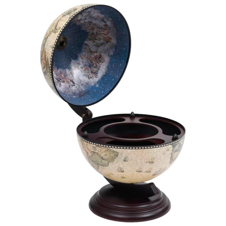 vidaXL Globebar tafelmodel eucalyptushout groen, Maison & Meubles, Accessoires pour la Maison | Porte-bouteilles, Envoi