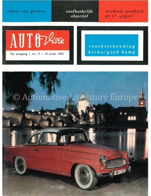1962 AUTOVISIE MAGAZINE 11 NEDERLANDS, Boeken, Auto's | Folders en Tijdschriften