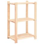 vidaXL Opbergrek 3-laags 60x38x90 cm massief grenenhout 150, Verzenden, Nieuw