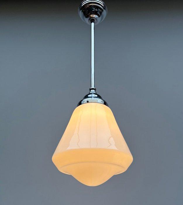 Plafondlamp - Opaline glas - XL Art Deco Hanglamp, Antiek en Kunst, Antiek | Verlichting