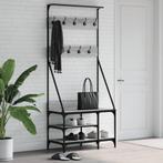 vidaXL Kledingrek met schoenenrek 80x40x184 cm grijs sonoma, Huis en Inrichting, Kasten | Kleerkasten, Verzenden, Nieuw